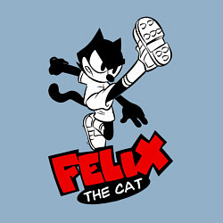 Свитшот хлопковый мужской Cat Felix - footballer, цвет: мягкое небо — фото 2