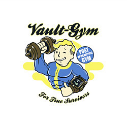 Свитшот хлопковый мужской Vault GYM - for true survivors, цвет: белый — фото 2