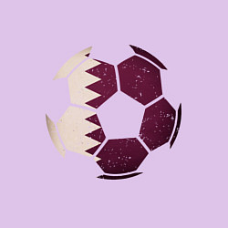 Свитшот хлопковый мужской Qatar ball, цвет: лаванда — фото 2