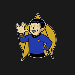 Свитшот хлопковый мужской Spoke - vault boy, цвет: черный — фото 2