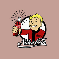 Свитшот хлопковый мужской Vault boy - nuka cola, цвет: пыльно-розовый — фото 2