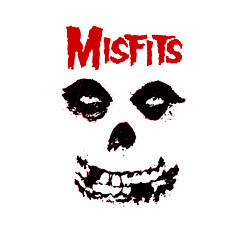 Свитшот хлопковый мужской Misfits классический череп, цвет: белый — фото 2