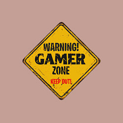 Свитшот хлопковый мужской Gamer zone - keep out, цвет: пыльно-розовый — фото 2