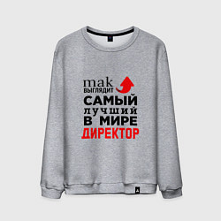 Мужской свитшот Самый лучший в мире директор