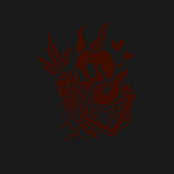 Свитшот хлопковый мужской Кролик череп с морковкой: символ и надпись на свет, цвет: черный — фото 2