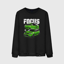 Свитшот хлопковый мужской Ford Focus art, цвет: черный
