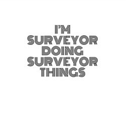 Свитшот хлопковый мужской Im doing surveyor things, цвет: белый — фото 2