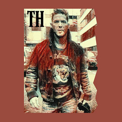 Свитшот хлопковый мужской Том Харди - кинозвезда, цвет: кирпичный — фото 2