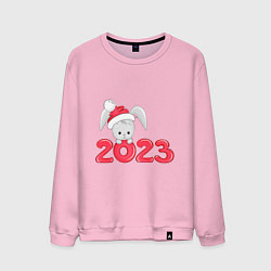 Свитшот хлопковый мужской Новый 2023, цвет: светло-розовый