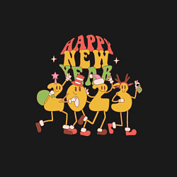 Свитшот хлопковый мужской Happy year 2023, цвет: черный — фото 2