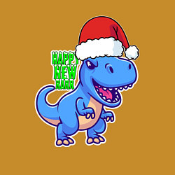 Свитшот хлопковый мужской Happy new rarr, цвет: горчичный — фото 2