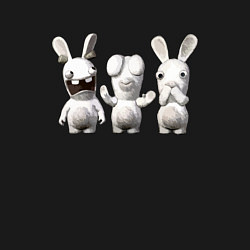 Свитшот хлопковый мужской Rayman Raving Rabbids - characters, цвет: черный — фото 2