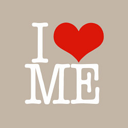 Свитшот хлопковый мужской I love me, цвет: миндальный — фото 2