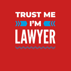 Свитшот хлопковый мужской Trust me Im lawyer, цвет: красный — фото 2