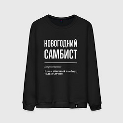 Мужской свитшот Новогодний самбист