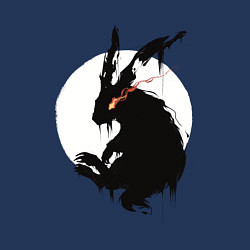 Свитшот хлопковый мужской Черный кролик 2023, цвет: тёмно-синий — фото 2