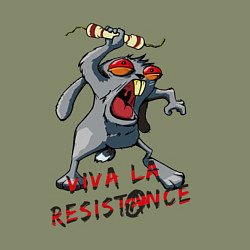 Свитшот хлопковый мужской La resistance, цвет: авокадо — фото 2