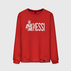 Свитшот хлопковый мужской Football Messi, цвет: красный