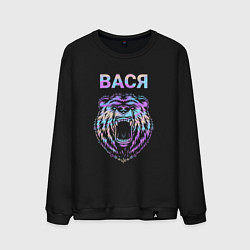 Мужской свитшот Вася голограмма медведь