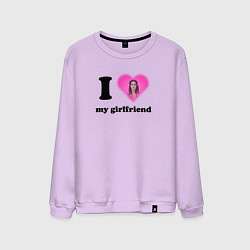 Мужской свитшот I love my girlfriend Lana Del Rey