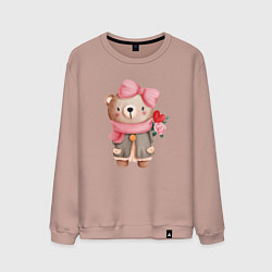 Мужской свитшот Мишка в пальто