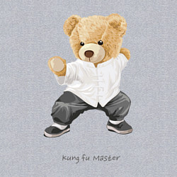 Свитшот хлопковый мужской Kung fu master, цвет: меланж — фото 2