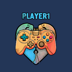 Свитшот хлопковый мужской Player 1, цвет: тёмно-синий — фото 2