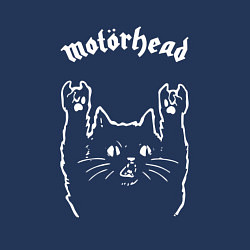 Свитшот хлопковый мужской Motorhead рок кот, цвет: тёмно-синий — фото 2