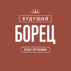 Свитшот хлопковый мужской Надпись: будущий лучший борец, цвет: кирпичный — фото 2