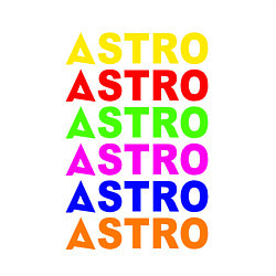 Свитшот хлопковый мужской Astro color logo, цвет: белый — фото 2