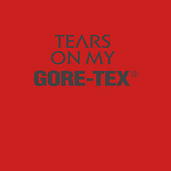 Свитшот хлопковый мужской Tears on my GORETEX, цвет: красный — фото 2