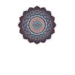 Свитшот хлопковый мужской Индийская Mandala, цвет: белый — фото 2