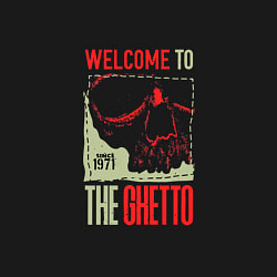 Свитшот хлопковый мужской Welcome to the ghetto, цвет: черный — фото 2