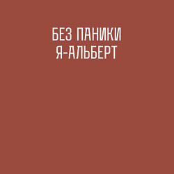 Свитшот хлопковый мужской Без паники я Альберт, цвет: кирпичный — фото 2