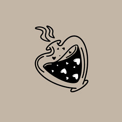 Свитшот хлопковый мужской Love potion, цвет: миндальный — фото 2