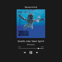 Свитшот хлопковый мужской Nirvana Smells Like Teen Spirit, цвет: черный — фото 2
