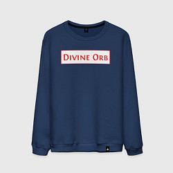 Свитшот хлопковый мужской Divine Orb дроп в Path of Exile, цвет: тёмно-синий
