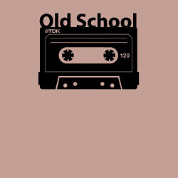 Свитшот хлопковый мужской Old school music, цвет: пыльно-розовый — фото 2