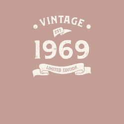 Свитшот хлопковый мужской Винтаж 1969 ограниченный выпуск, цвет: пыльно-розовый — фото 2