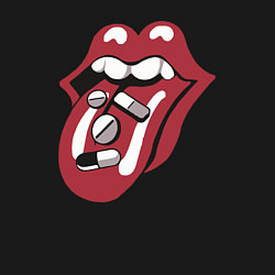 Свитшот хлопковый мужской Rolling stones pills, цвет: черный — фото 2