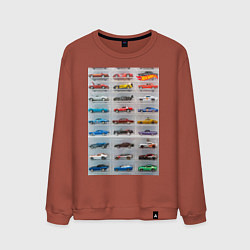 Мужской свитшот Hot Wheels - collection Автомобили на полке
