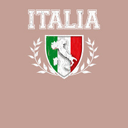 Свитшот хлопковый мужской Italy map, цвет: пыльно-розовый — фото 2