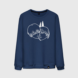 Мужской свитшот Человек-бензопила головы Дэндзи и Пауэр