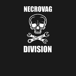 Свитшот хлопковый мужской Necrovag white division, цвет: черный — фото 2