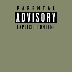Свитшот хлопковый мужской Parental advisory, цвет: авокадо — фото 2
