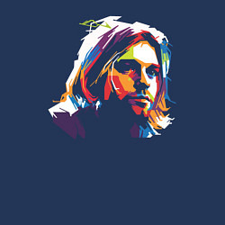 Свитшот хлопковый мужской Кобейн, цвет: тёмно-синий — фото 2