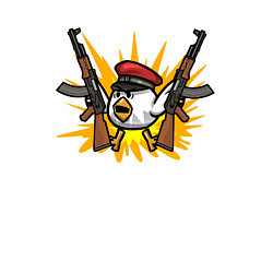 Свитшот хлопковый мужской Взрывной цыпленок, цвет: белый — фото 2