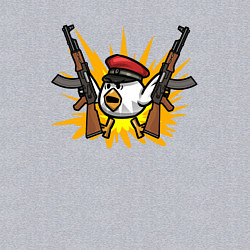 Свитшот хлопковый мужской Взрывной цыпленок, цвет: меланж — фото 2