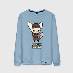 Свитшот хлопковый мужской Detective Fenneko, цвет: мягкое небо