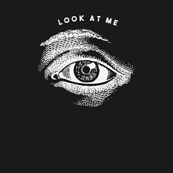 Свитшот хлопковый мужской Look at me eye, цвет: черный — фото 2